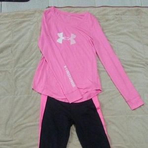 UnderArmor jogging leggings and matching long slee